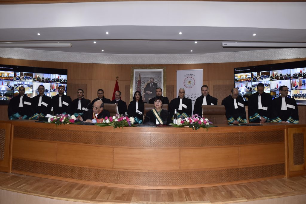 انعقاد الجلسة الرسمية بتاريخ 9 فبراير 2023 المخصصة لتنصيب رؤساء الفروع بالمحاكم المالية وتنصيب القضاة الجدد وتلقي أداء يمينهم