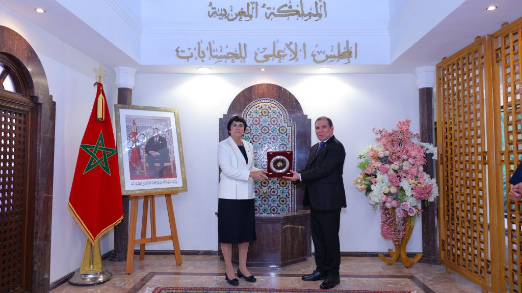The First President of the Court of Accounts receives the President of the Judicial Power and the Supreme Court of the Republic of Peru