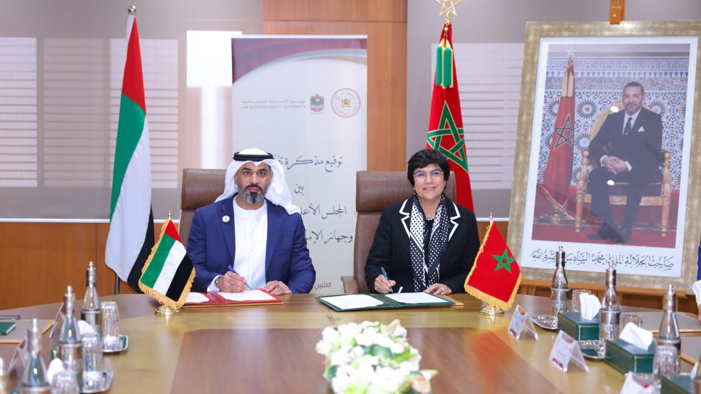 The Court of Accounts of the Kingdom of Morocco and UAE Accountability Authority strengthen their partnership in the field of Supreme Public Finances Auditing  