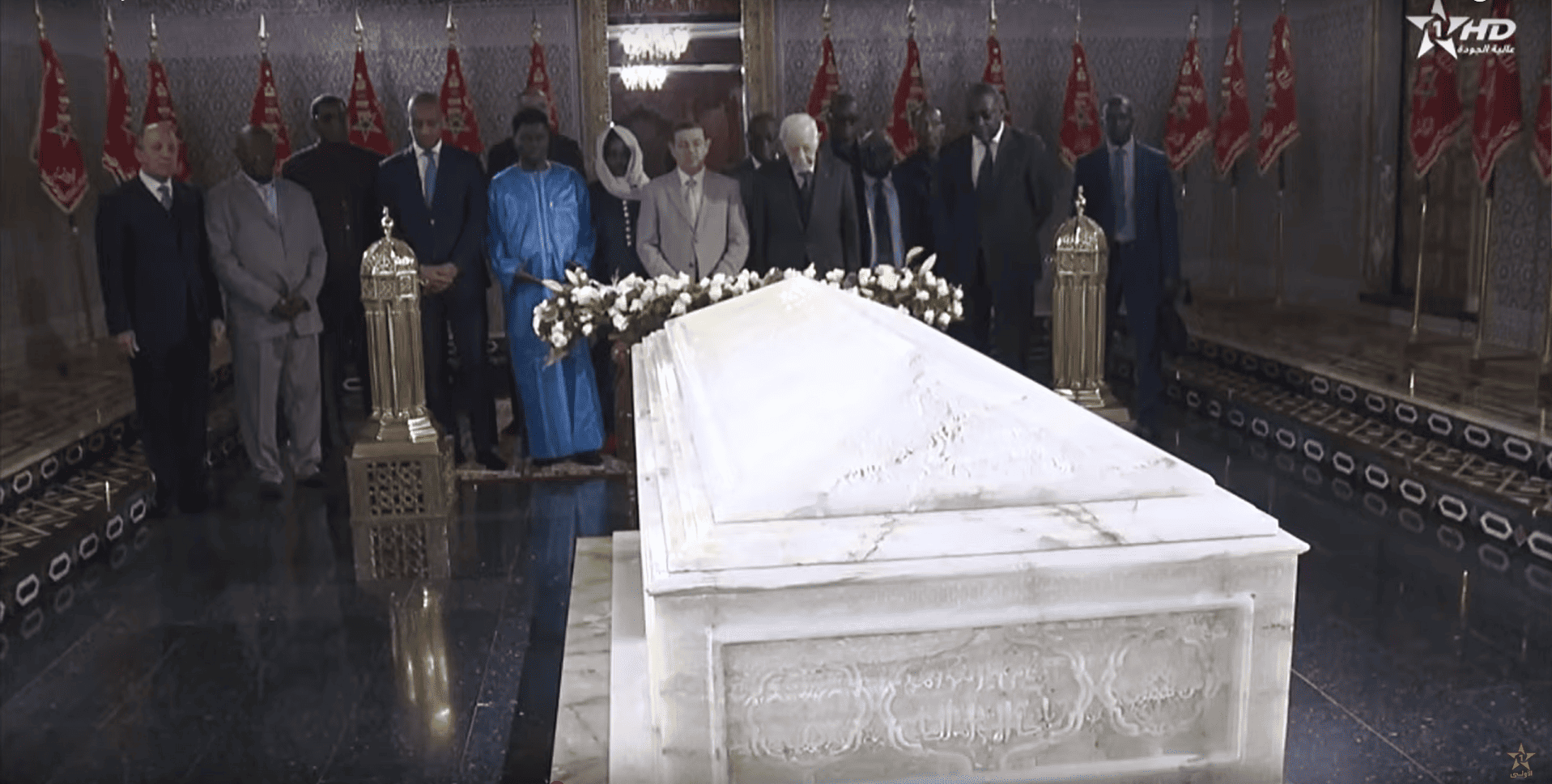 زيارة وفد من ممثلي الأجهزة العليا للرقابة المالية والمحاسبة التابعة للاتحاد الاقتصادي والنقدي لغرب إفريقيا إلى ضريح محمد الخامس بالرباط