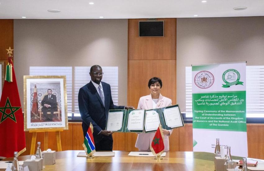 Signature d’un Mémorandum d’entente entre le Maroc et la Gambie pour le renforcement du contrôle supérieur des finances publiques