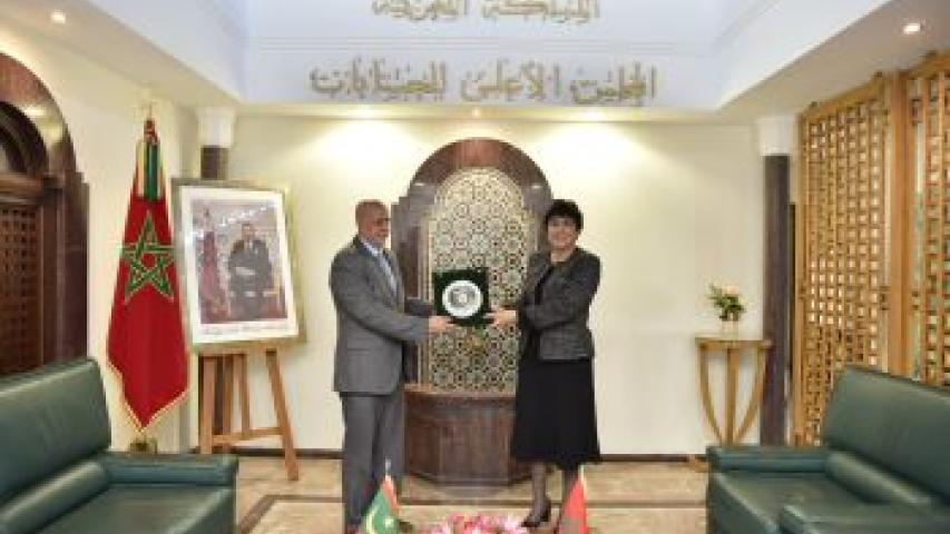 Madame le Premier Président s’entretient avec la Président de la Cour des comptes de la République Islamique de Mauritanie